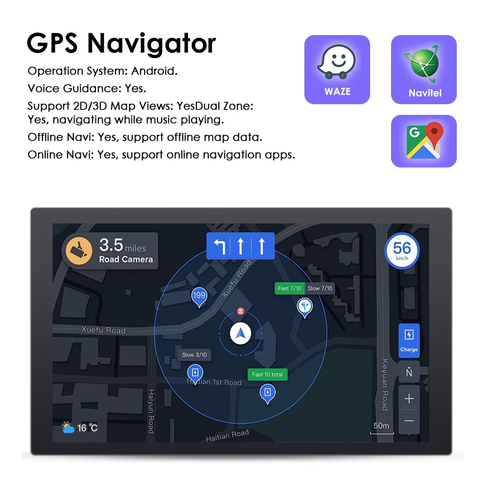 Android 14 7 pouces Autoradio pour Alfa Romeo 159 et Spider 4 core 2 Go et 32 Go de mémoire, prend en charge voiture sans fil carplay/Android, volant WLAN/4G, AM/FM