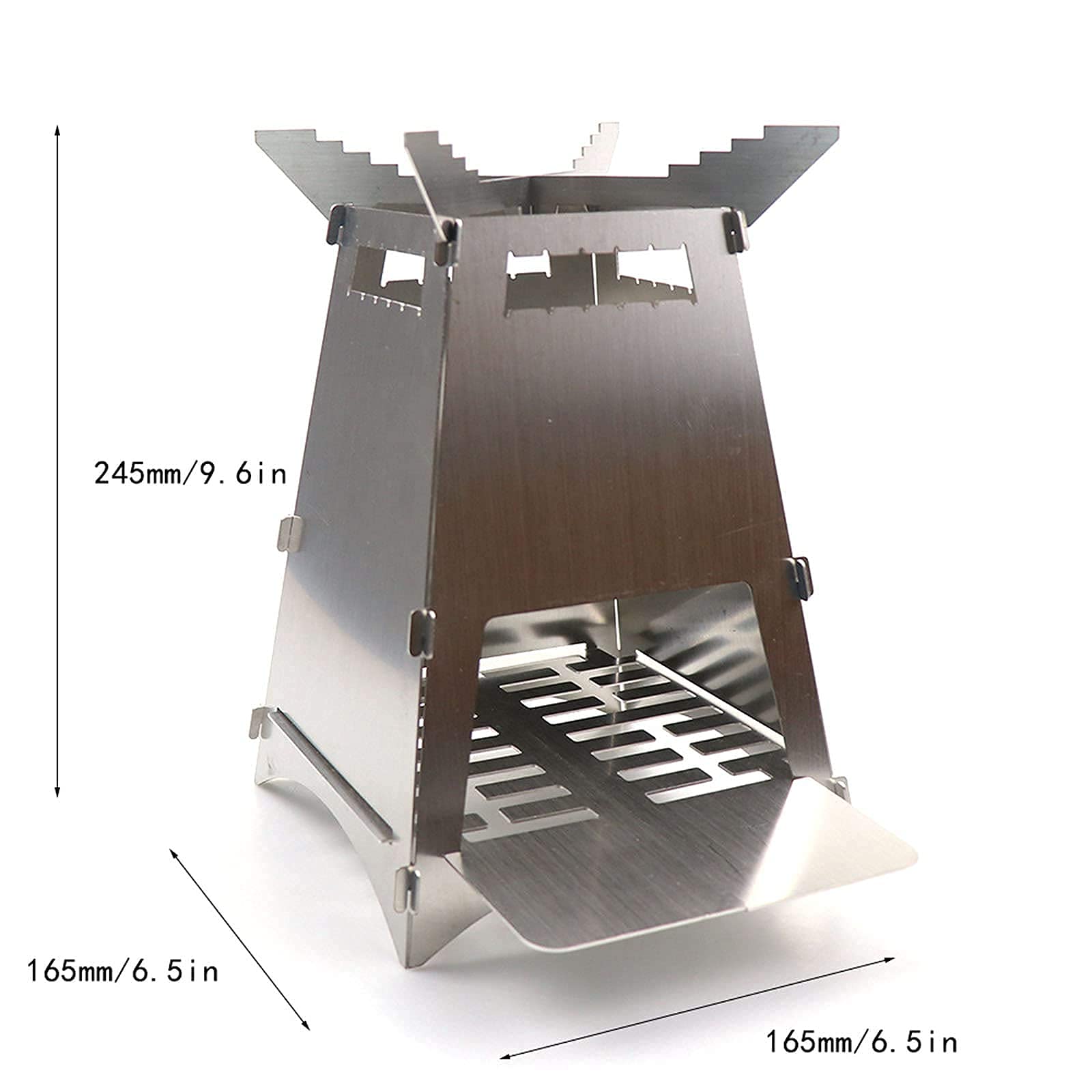 Ognisko na zewnątrz Grill, ognisko Składane grille kempingowe ze stali nierdzewnej Piece Przenośny grill kempingowy Outdoor Multiuse Grill Grill gazowy na węgiel drzewny