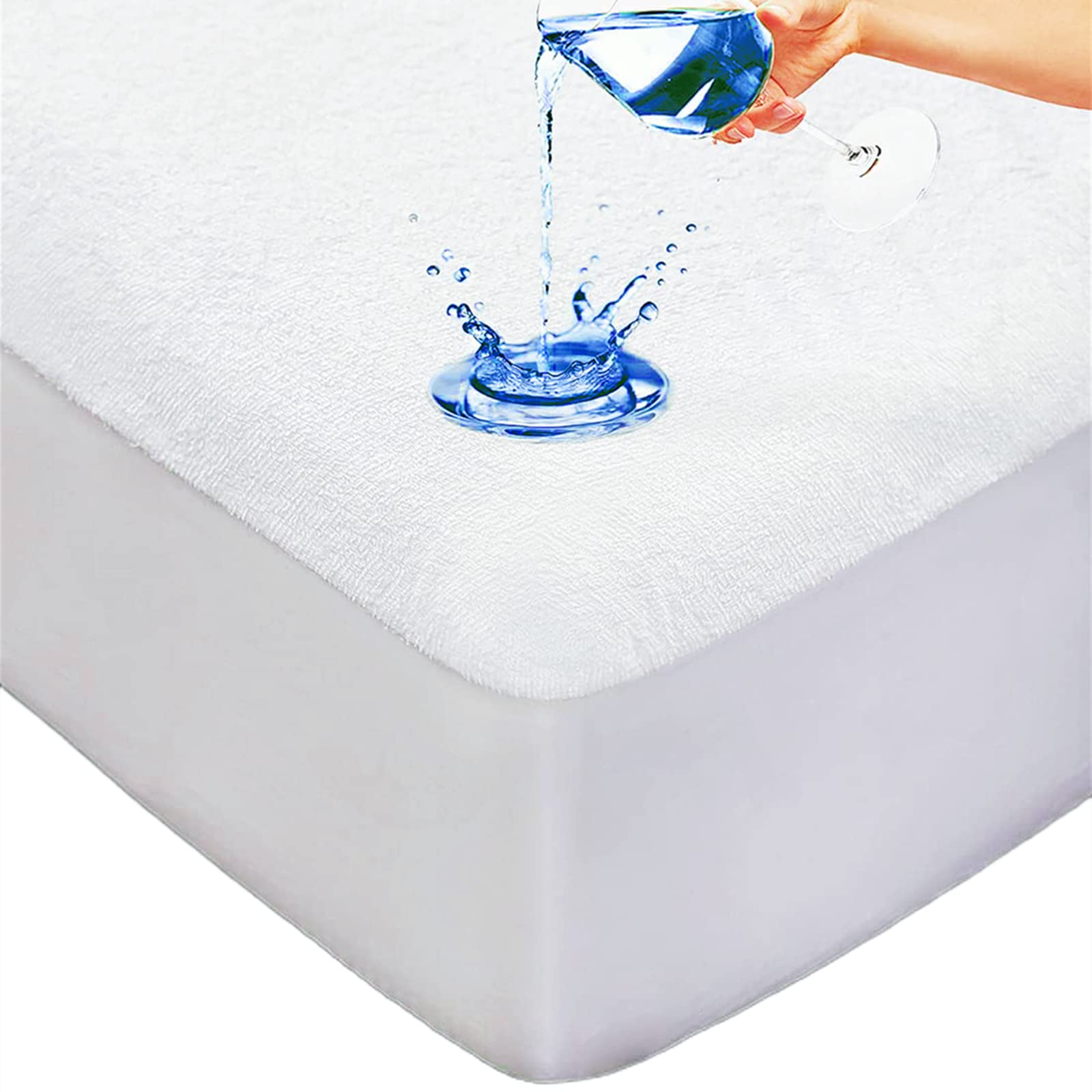 BEDLORE Coprimaterasso impermeabile, Cal king size, silenzioso