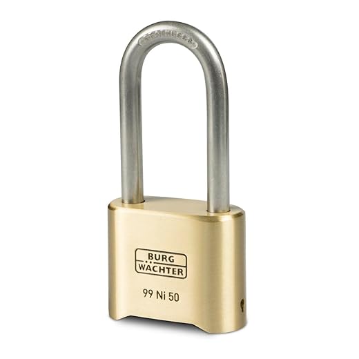 Burg-Wächter - Candado 99 Ni 50 Hb 65 Sb En Oferta Burg-Wächter 37491 No. 99 Ni 50 Hb 65 Sb, Latón