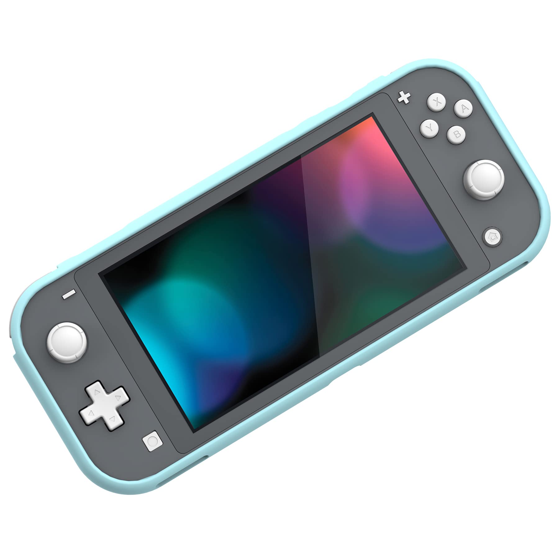 playvital Cover Custodia per Nintendo Switch Lite,Copertura Morbida TPU Protezione Accessorio per Nintendo Switch Lite Console-Arcobaleno su Nuvola