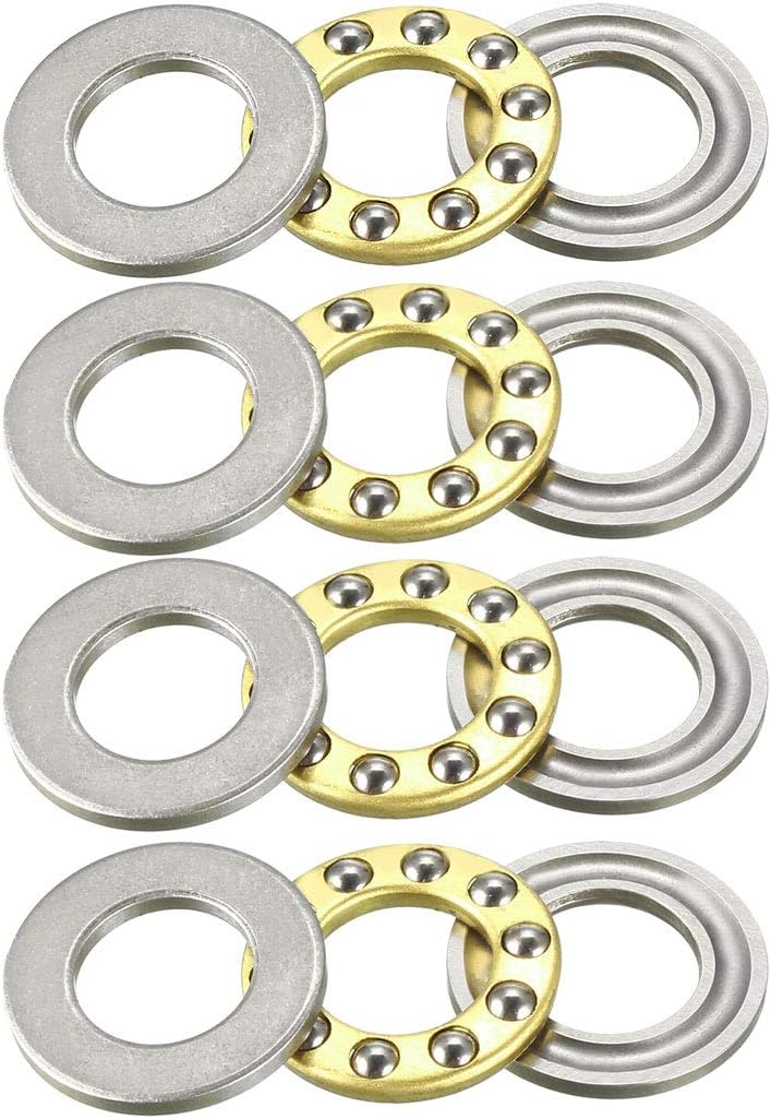 F10-18M Thrust Ball Bearings 10mm x 18mm x 5.5mm Chrome Steel Single Direction 4pcs
