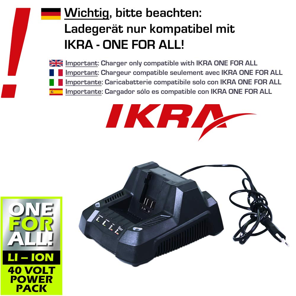 IKRA chargeur rapide 40V charger turbo pour système ONE FOR ALL
