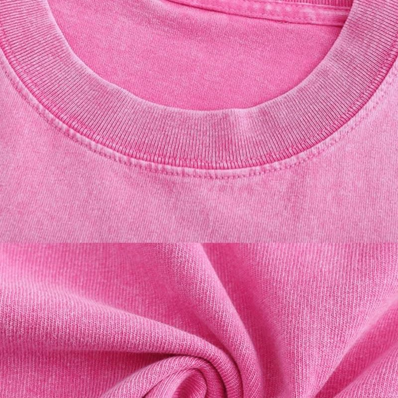 HBJWOV Loose American Cotton Round Neck Short Sleeves Retro Round Neck Cotton T-Shirt Outdoor Sports Versatile Vest(D,XX-Large)