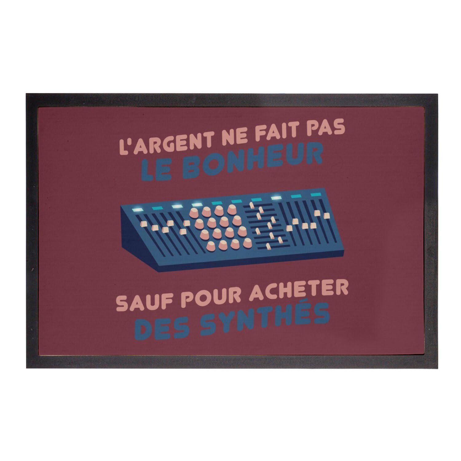 Paillasson rouge synthétique pour protéger les sols et nettoyer les chaussures