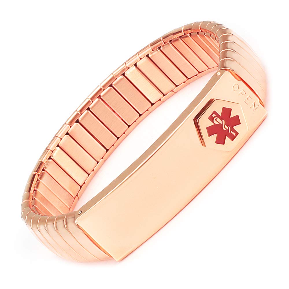 Uloveido gepersonaliseerde medische waarschuwing armband voor ouderen