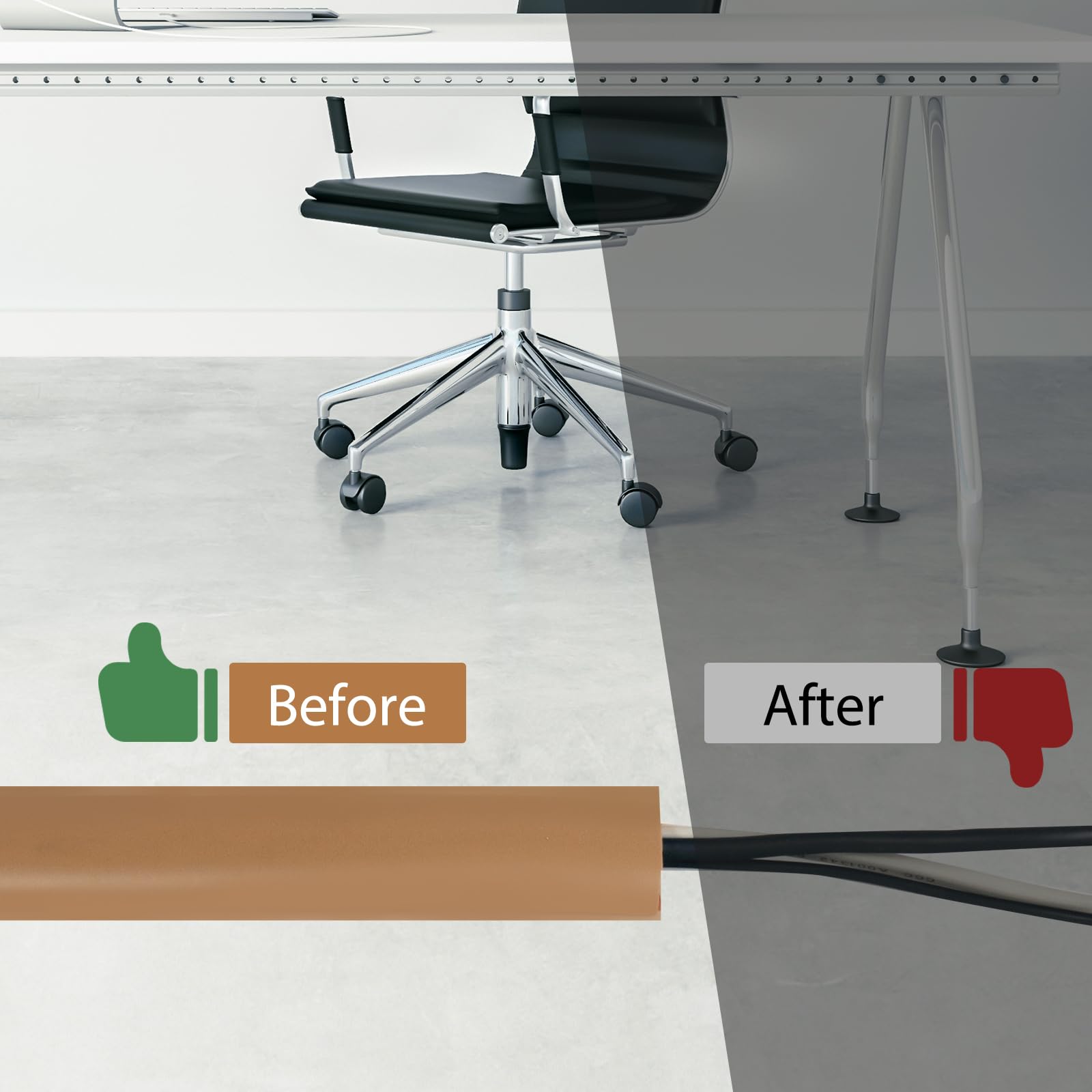 Canalina Passacavi Pavimento Calpestabil Protezione Cavi per Uffici e Concerti Prevenzione Rischi d'Inciampo - 5