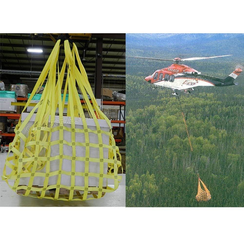 Red De Elevación De Eslinga Plana De Nailon - Red De Carga Elástica, para Equipo De Trabajo De Tracción Móvil De Aparejos De Construcción, Cinturón De Manejo De Materiales