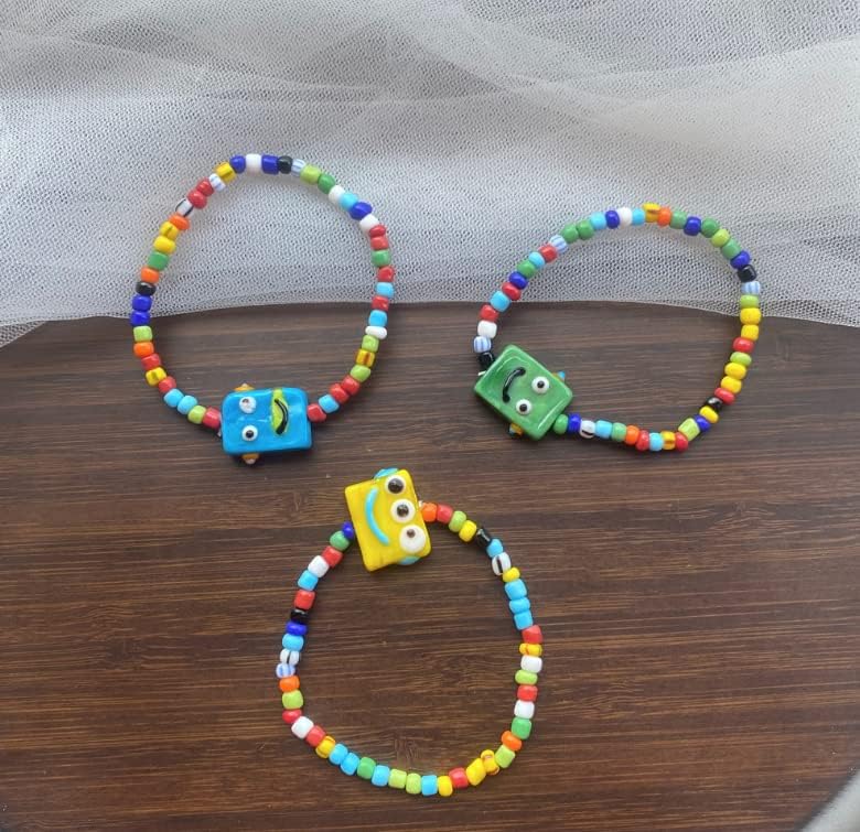 Miniatura 8 de KONMAY 1 rollo de cuerdas elásticas planas de 0.031 in, cordón elástico de cristal marrón de 450 yardas para hacer pulseras de joyería, cuentas,