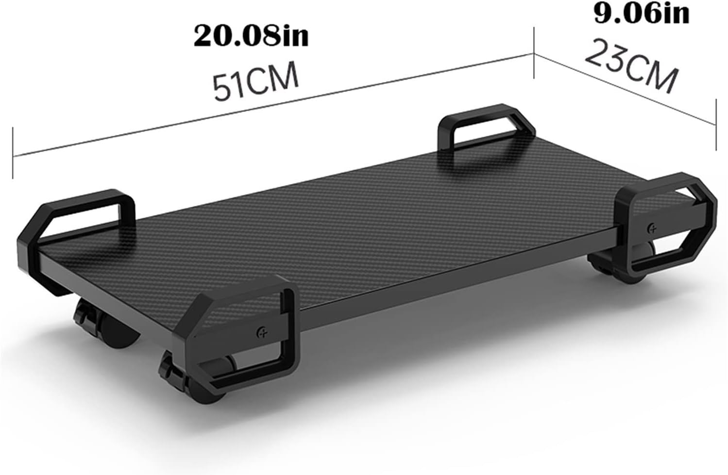 Computer Tower Stand Computer CPU Stand Cart with Protective Sides CPU Holder with 4 Caster Wheels Bracket, CPU Stand, Computer Tower Stand Computer Stand(Small)