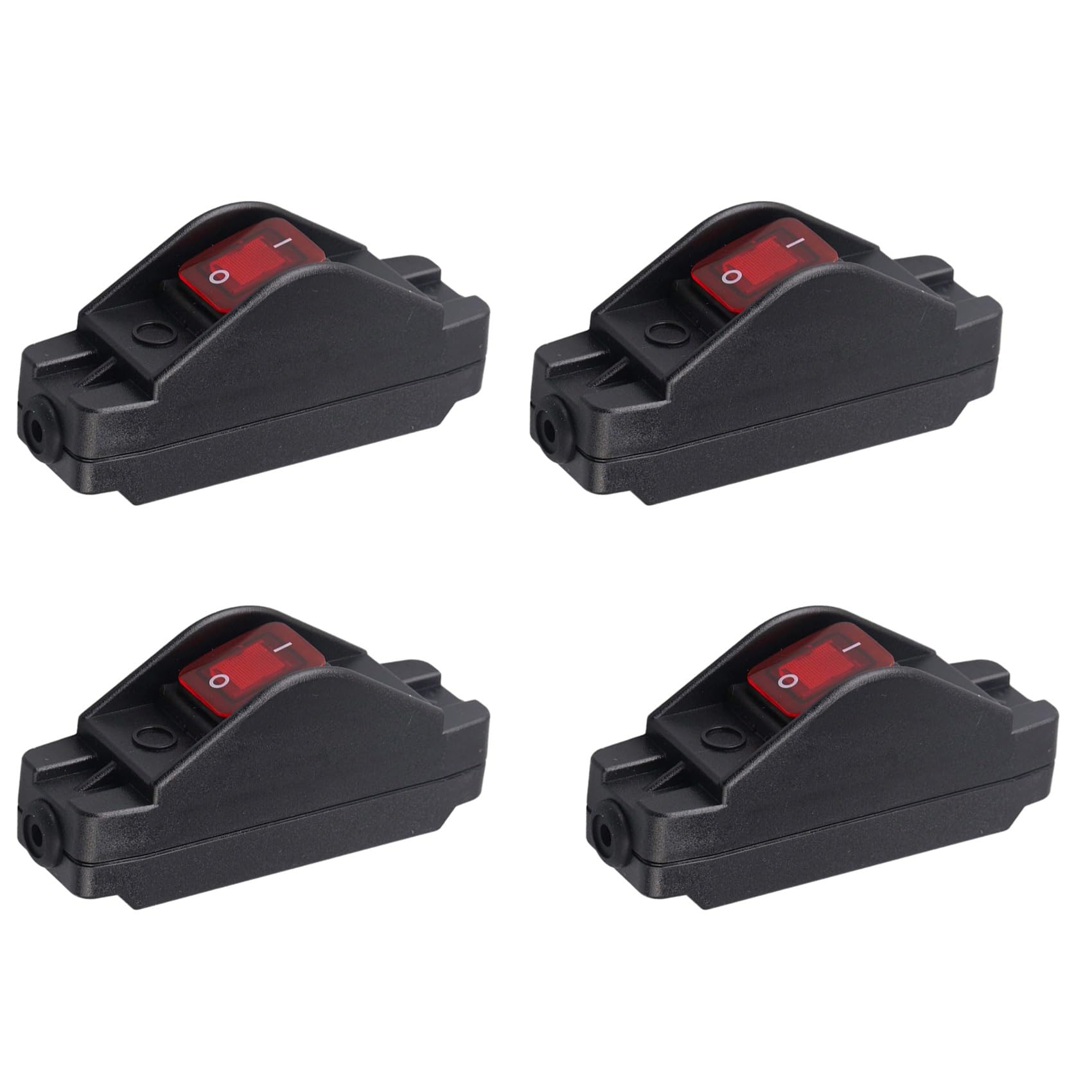4X 16A 220V On/Off Inline Cord Switch Button Inline Cord Switch for Electrical Appliances