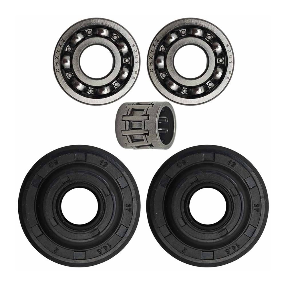 Kit de retenes de Aceite y rodamientos de Bolas del cigüeñal Compatible con motosierras 240, 236, 235, 142, 141, 136, 137, 36 y 41.