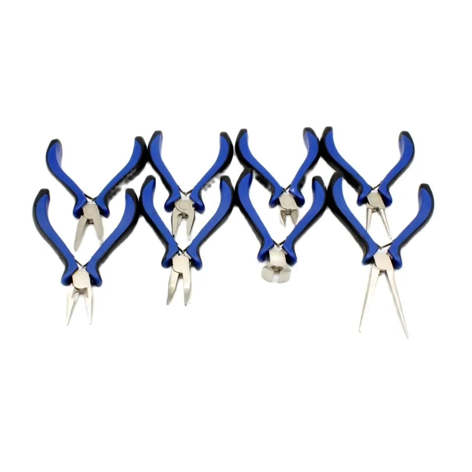 PezziPinze per Creazione Gioielli Set di 8 pinze piccole a becco d'ago, tronchesi, strumento fai da te for gioielli a mano