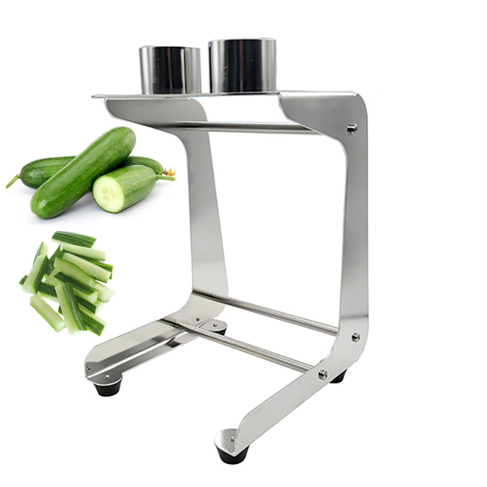 Máquina de corte de pepino en acero inoxidable para cocina en casa de alta durabilidad