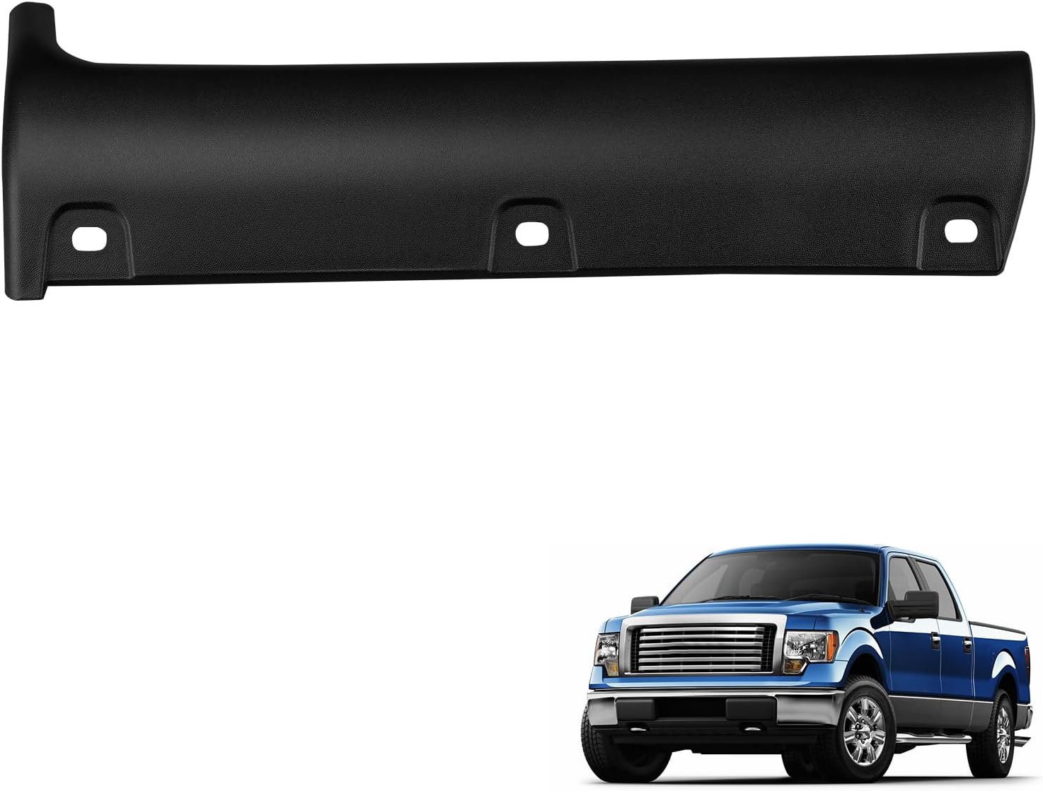 COOL STAR Rear Left Driver Side Stone Guard Deflector Shield Cover Compatible with Ford F-150 2005-2014 Replace 5L3Z99292A23AAA