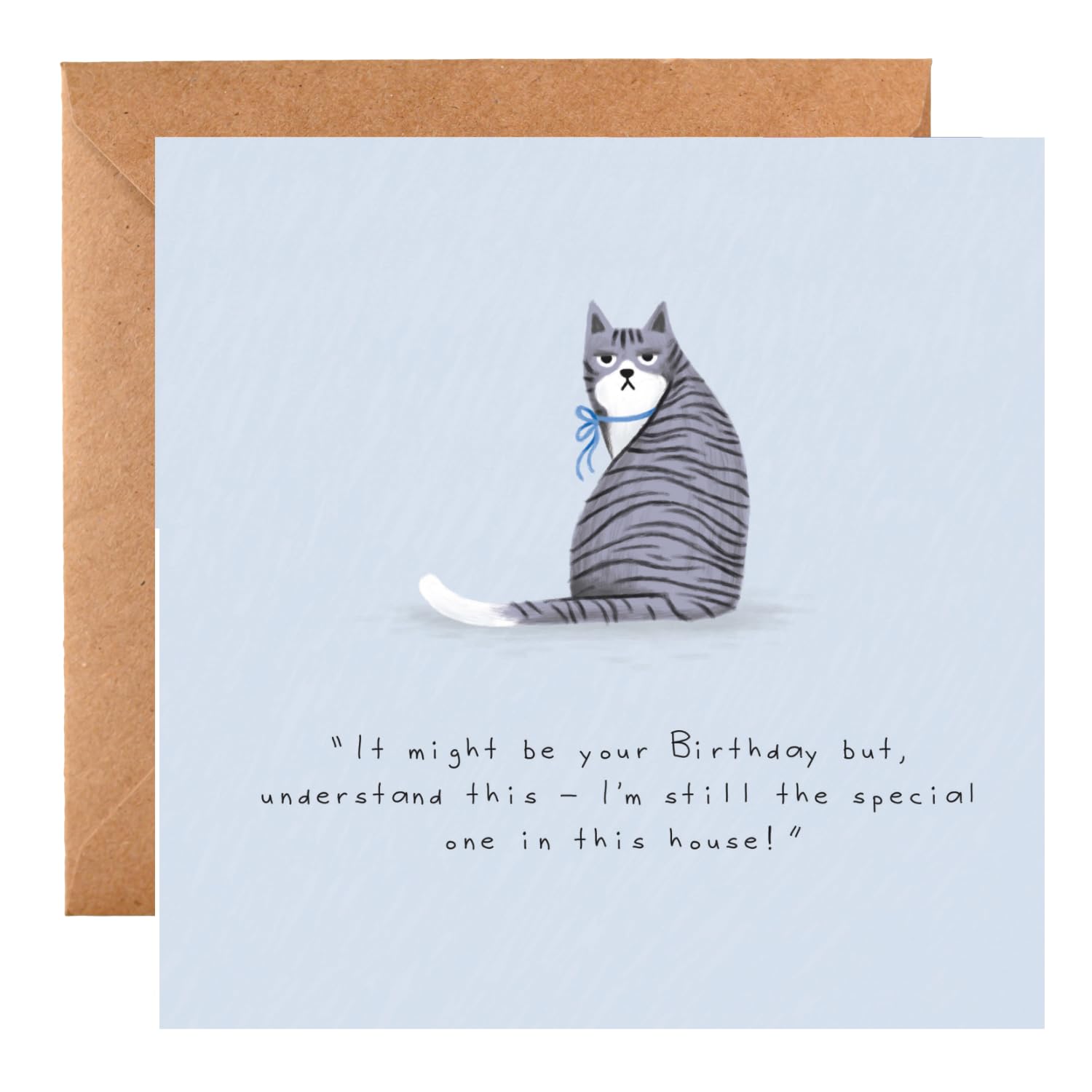 Gotta Be Kitten Me, Birthday Card with Cat Looking Annoyed! Multi-Coloured