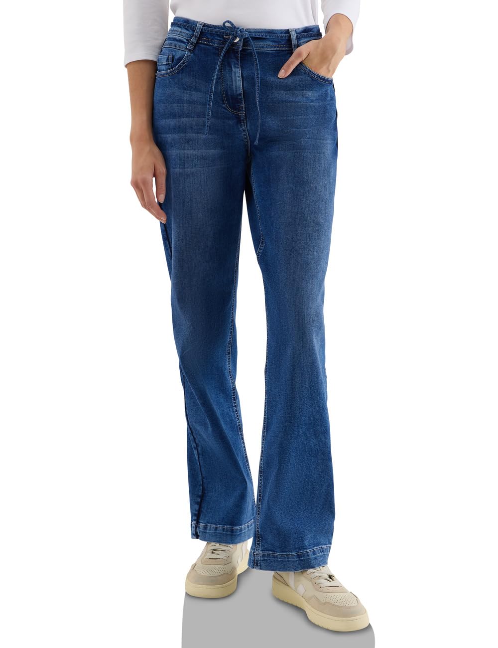 Cecil Damen Jeans mit Gallonstreifen 3817325