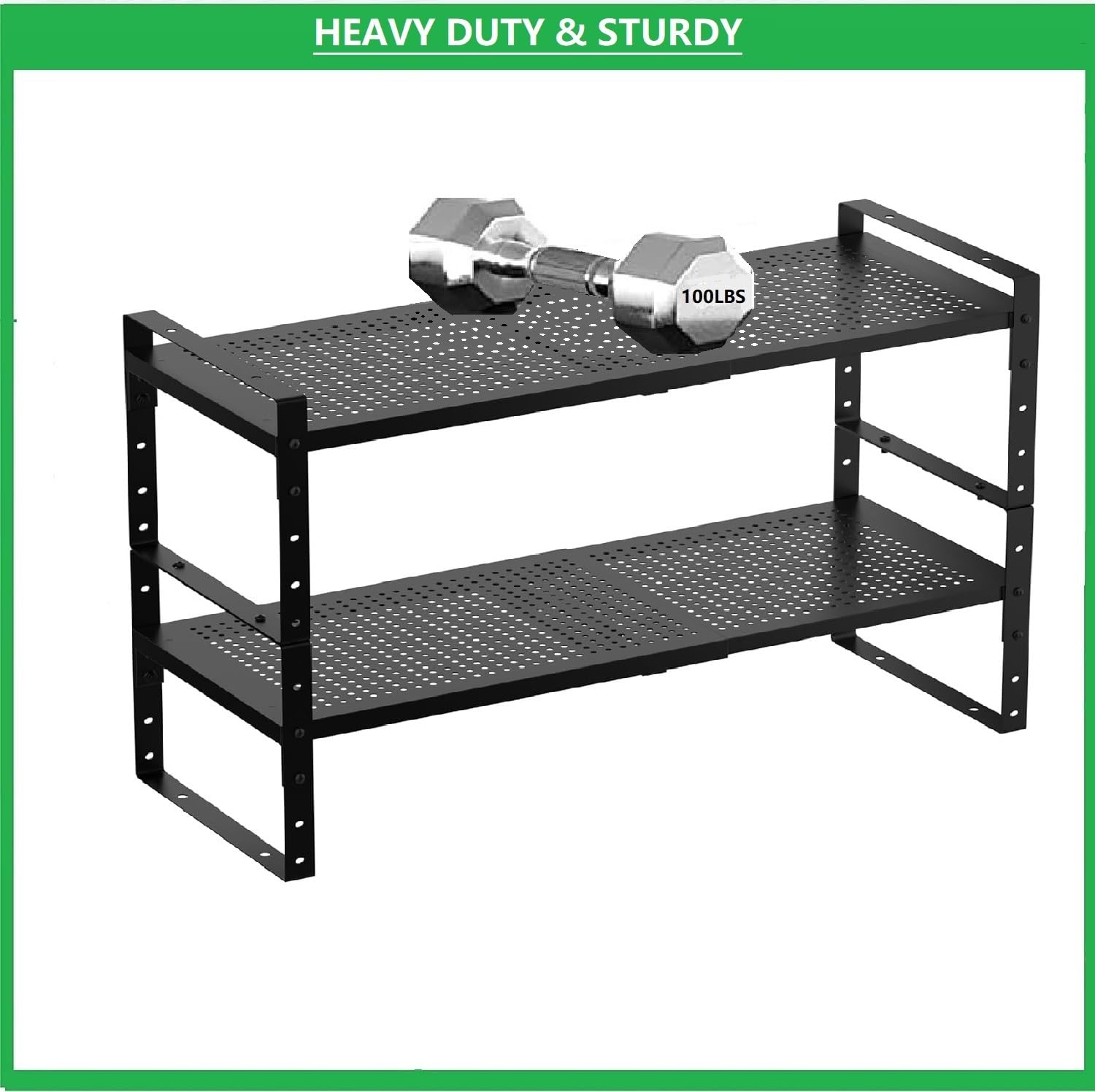 Zapatero de metal multifuncional, ahorra espacio, perfecto para entrada, armario, baño, etc. - Resistente y duradero, alta capacidad de peso (2 paquetes/negro/mediano)