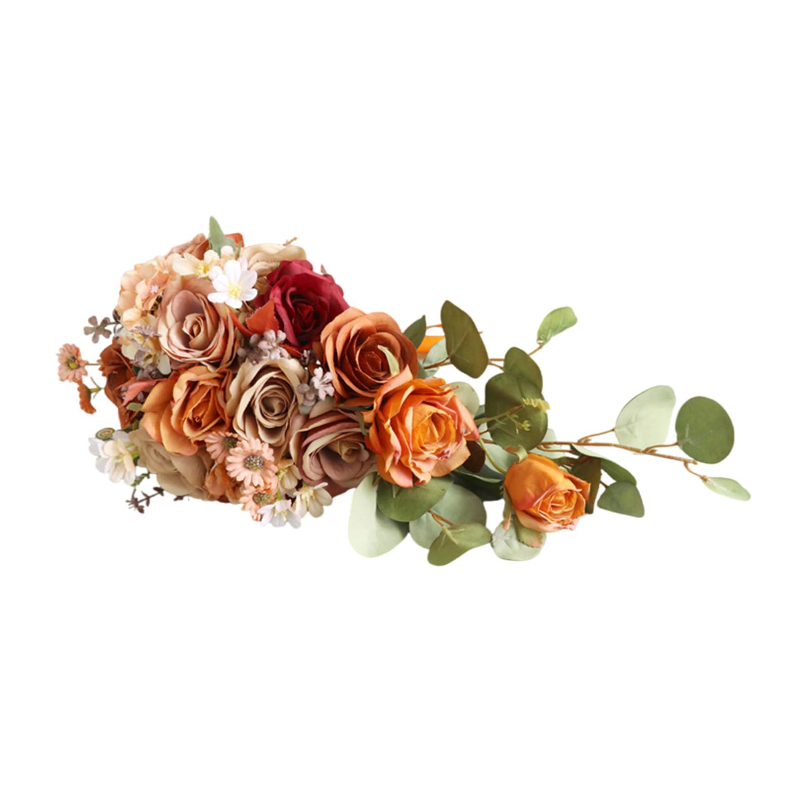 JSGHGDF Autumn Cascading Bridal Bouquet for Outdoor Wedding Ceremony Artificial Flower Bouquet Wedding Ceremony