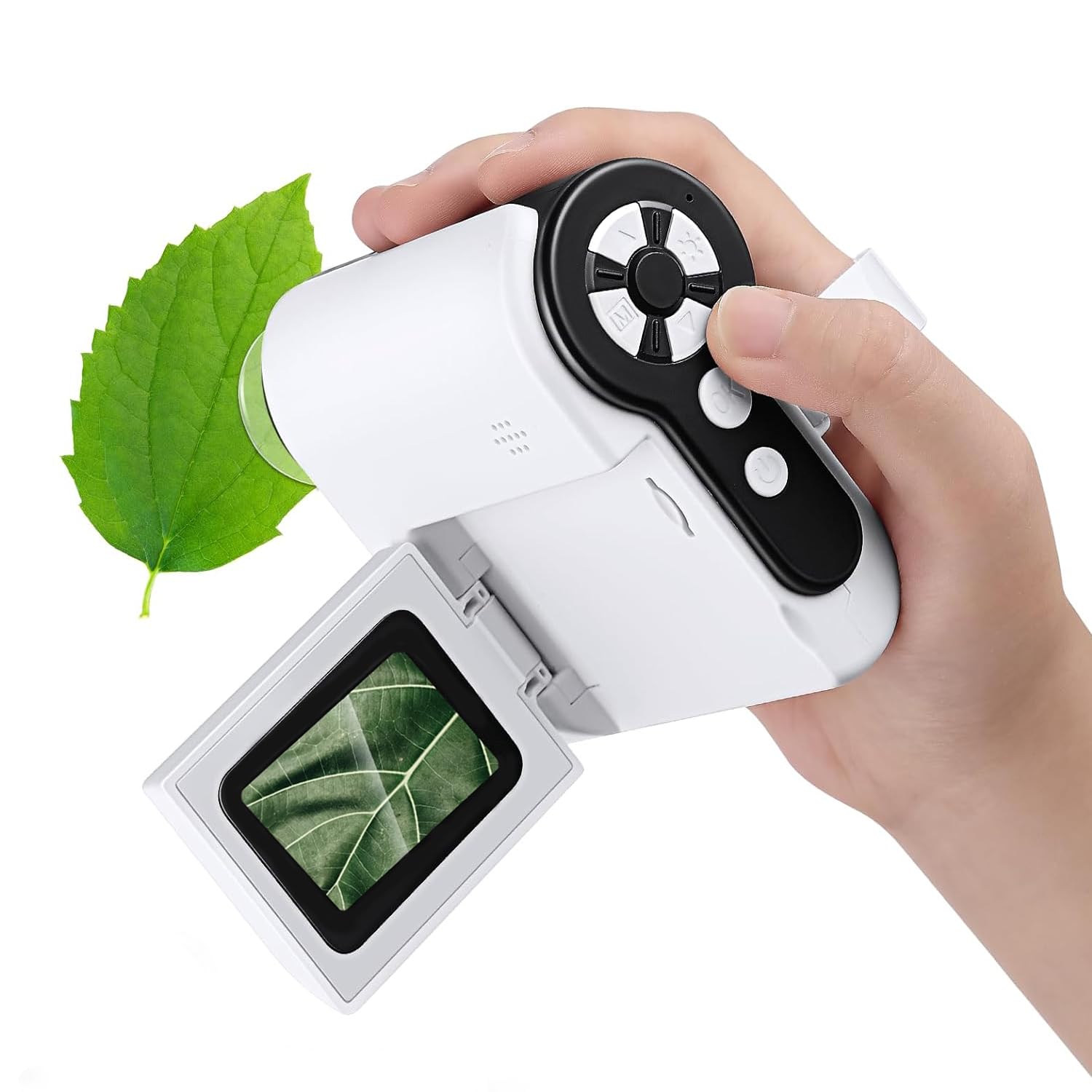 1000X Handheld Kids Microscope with 6 LED Lights, 2.0'' LCD Screen,Photo and Video Mini Science Kits,Portable Microscope USB to PC Birthday Gifts for Kids 8-12, 32G