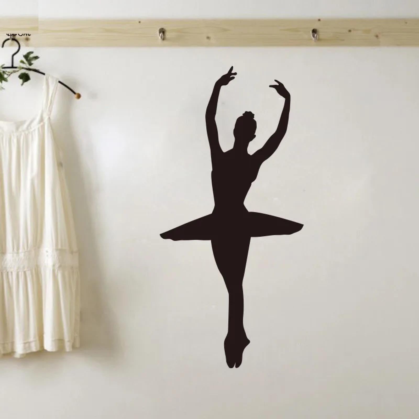 YOUOUSI Ballet Dancers, Athletic Women, Elegant Ballet Dancer wall Decals for Children's Rooms.