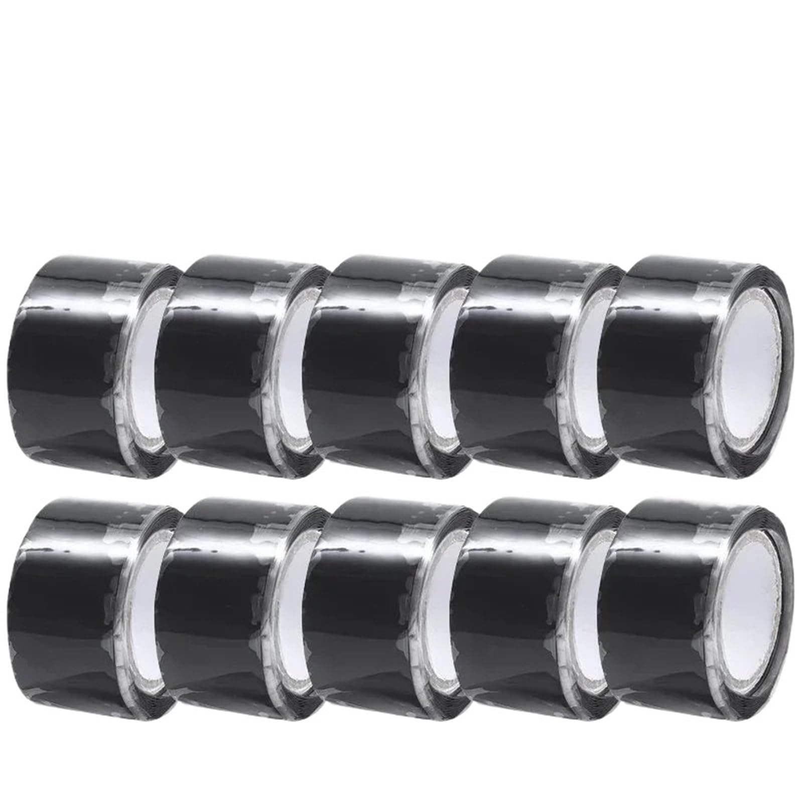 Selbstverschweißendes Silikon-Isolierband, Selbstverschweißendes Silikonband Schwarz/Weiß zur Rohrreparatur, 2/5/10 Rollen(Black-3.0meter,10 roll)