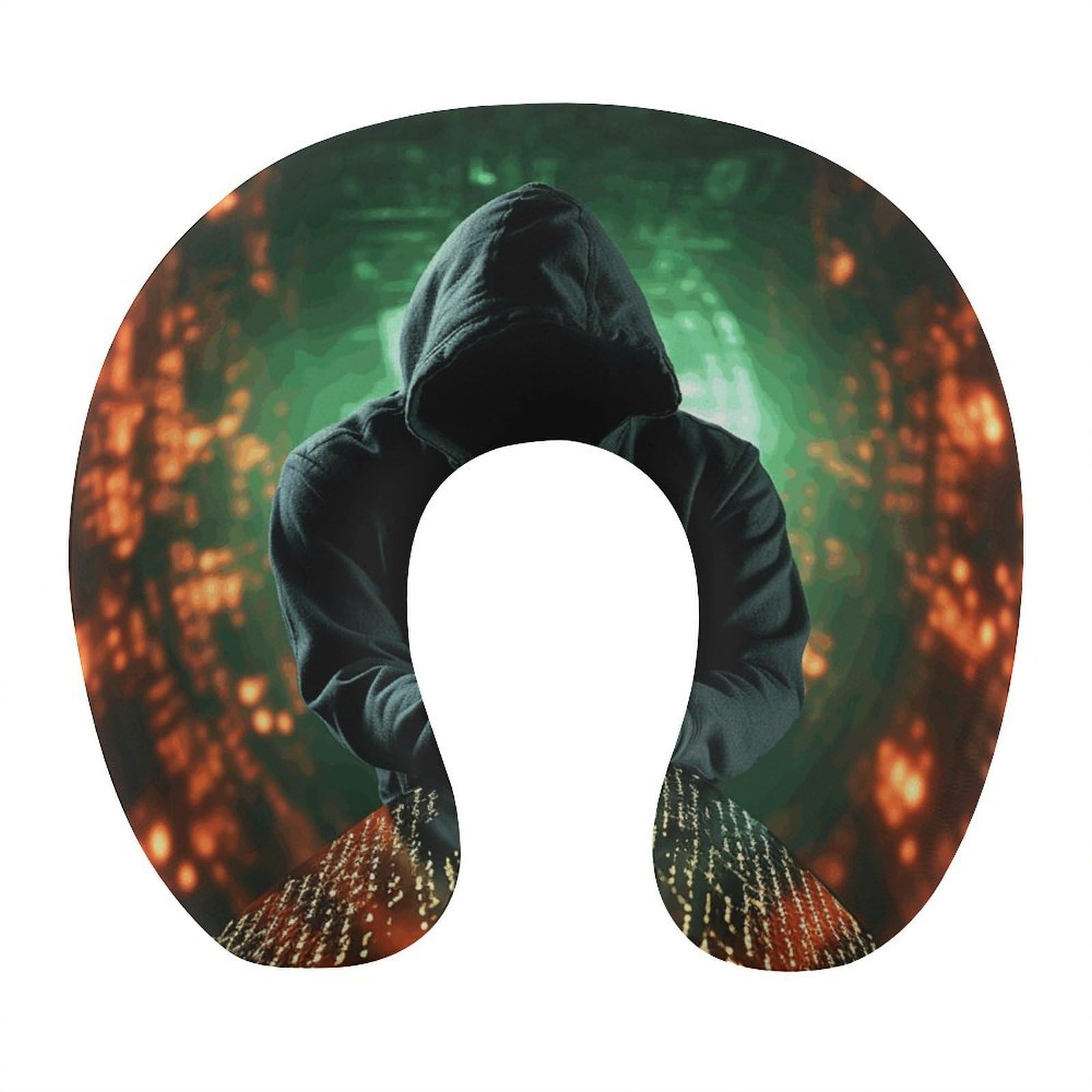Btcowzrv Style Hacker Attack U Shaped Neck Pillow Travel Pillows