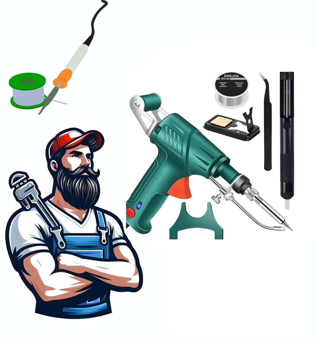 Outils de Soudage Laser Industriels Chauffés a L'intérieur, Ensemble de Pistolet a Souder Multifonction, 3 en 1/DéCapage/DéCoupe/Soudage pour Le Soudage Industriel, Le Soudage Artistique(Noir)