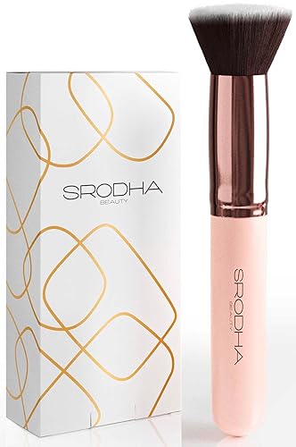 Juego de brochas de maquillaje de belleza, kit de 3 piezas, brochas faciales, base líquida, corrector, rubor, mezcla de colorete, incluye kabuki de