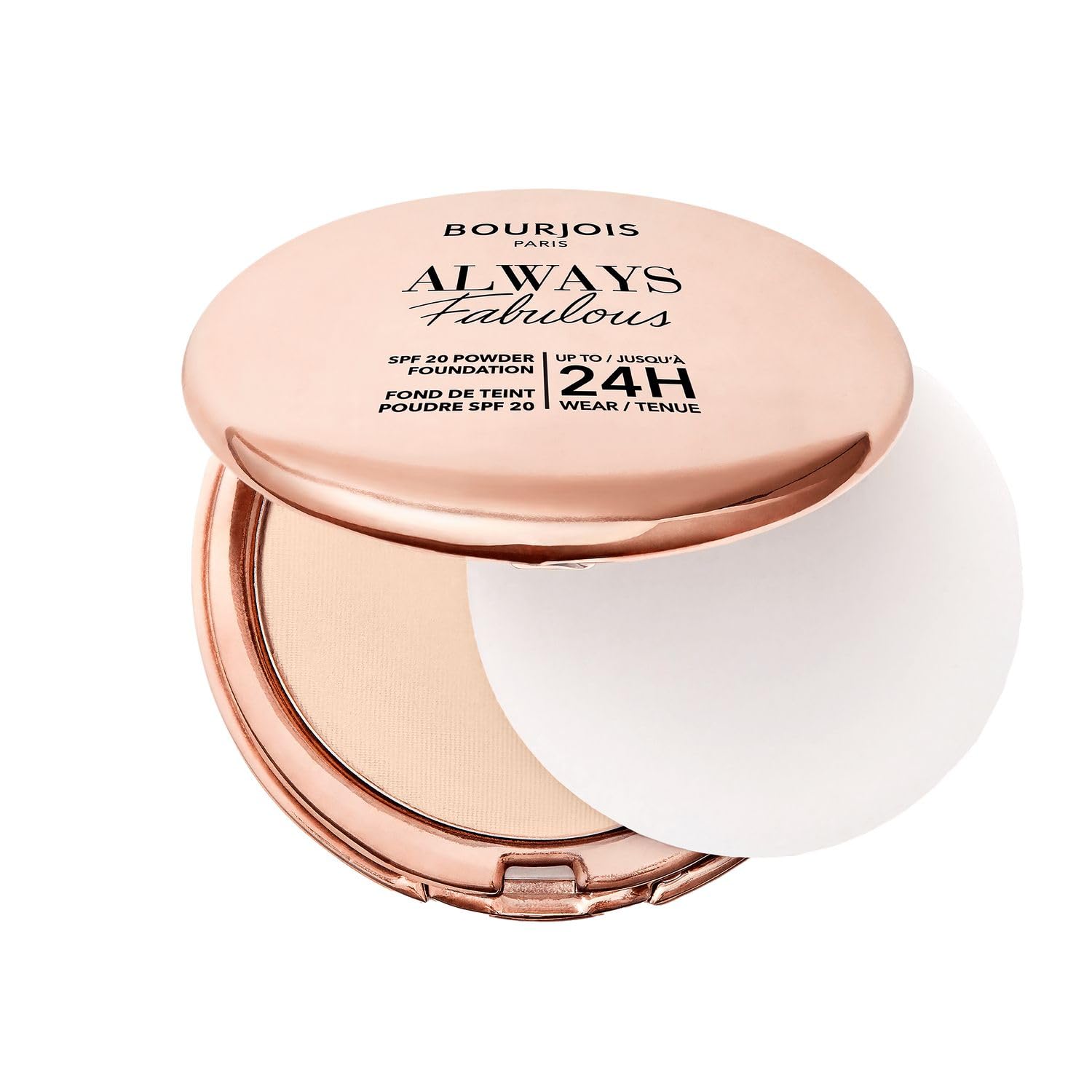 Bourjois Always Fabulous matujący puder z filtrem SPF20 nr 100 Rose Ivory, 7g