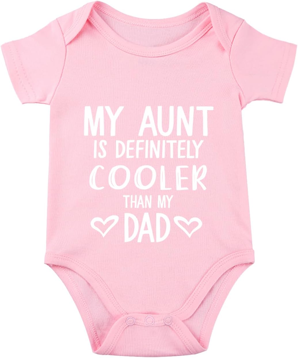 listery Aunt Cool Than Dad Baby Boy Clothes infant Unisex Funny Baby Girl Baby Bodysuit 0-12 months