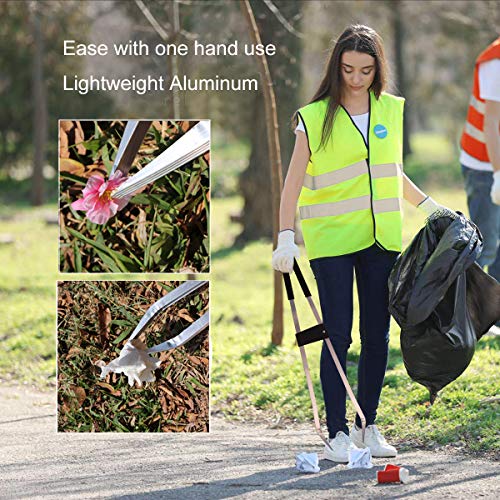 Egoola Long Trash & Garbage Picker Grabber Tool,Lightweight Aluminium & Rustproof,Litter Pick Up Stick,Trash Tong, Reaching Assist Tool, Garden Nabber Plogging — view 3
