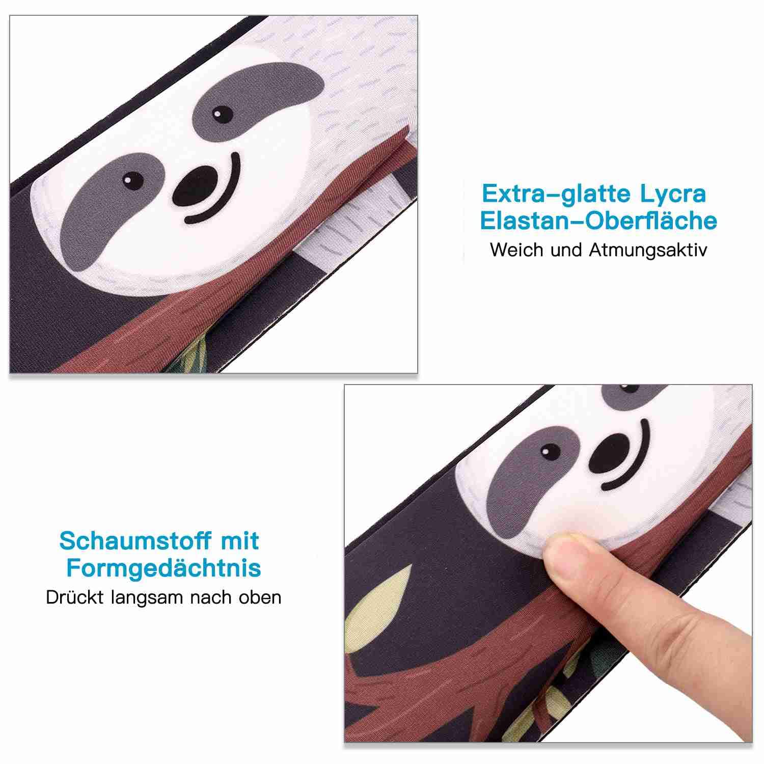 AOKSUNOVA Alfombrilla de ratón para Teclado y ratón ergonómica, con Almohadilla de Gel