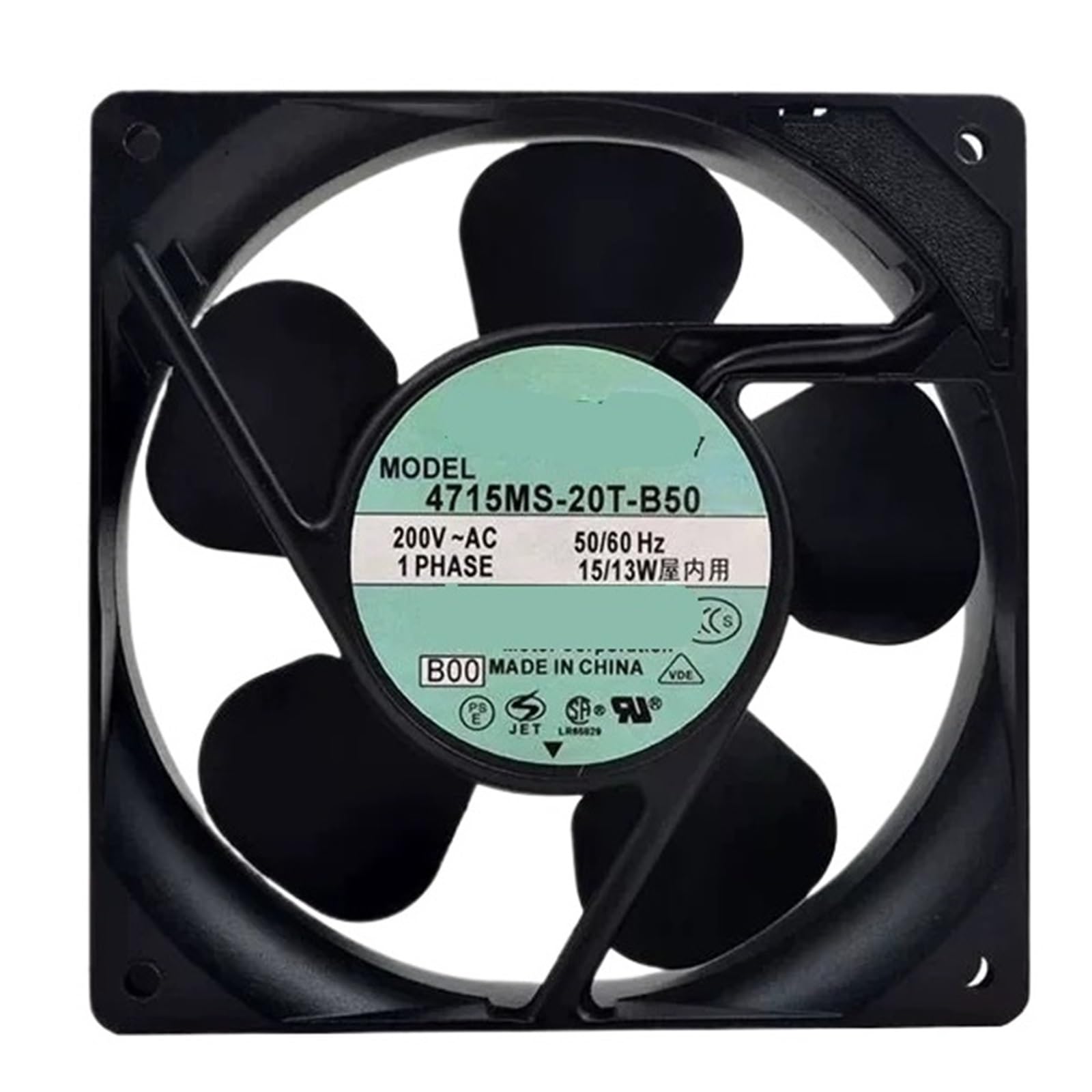 WESAWQGH 4715MS-20T-B50 4715MS-20T-B40 4715MS-20T-B30 4715MS-20T-B20 4715MS-20T-B10 Cooling Fan 200V 120x120x38mm(4715MS-20T-B30)