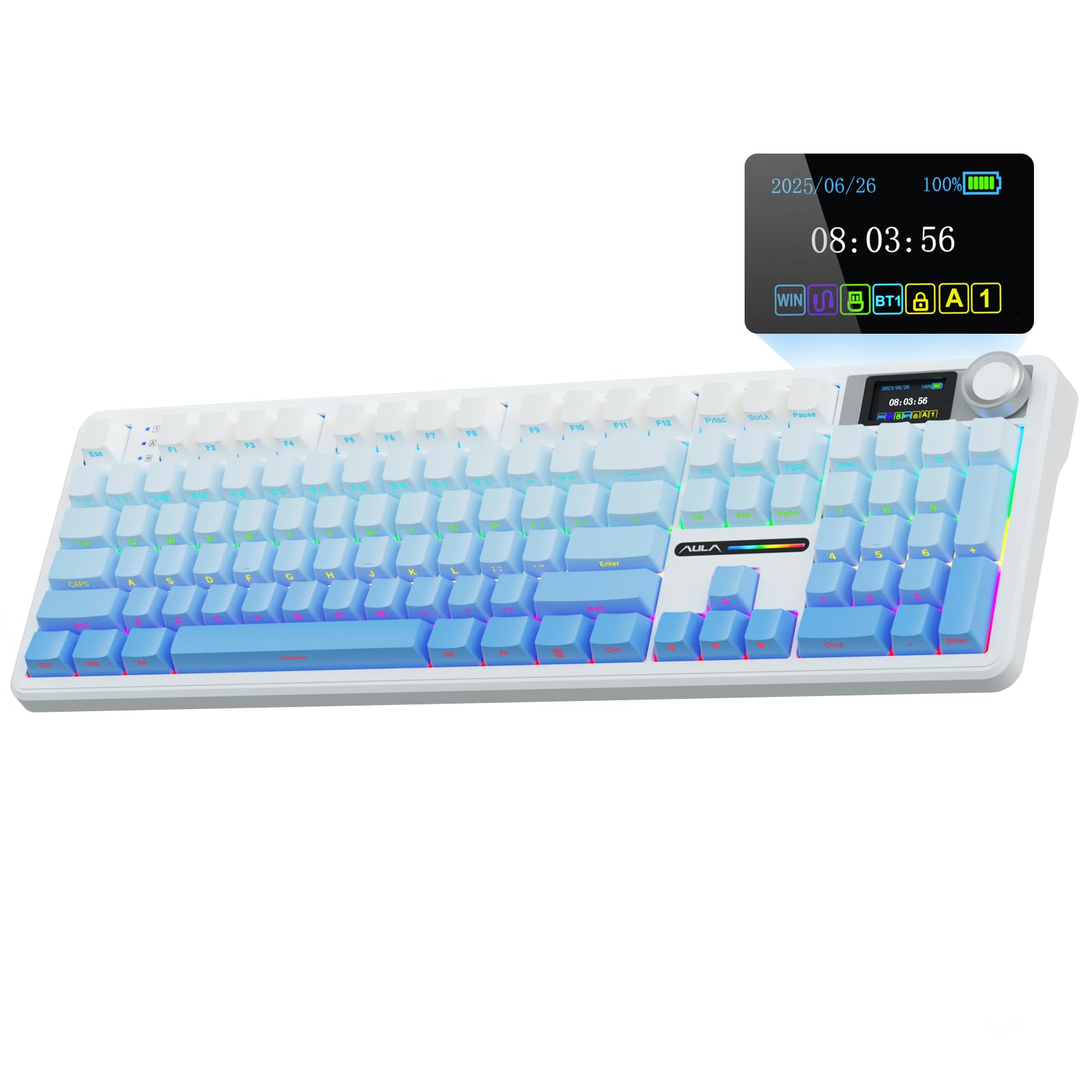 Amazon.com: AULA F108 PRO - Wireless Mechanical Keyboard