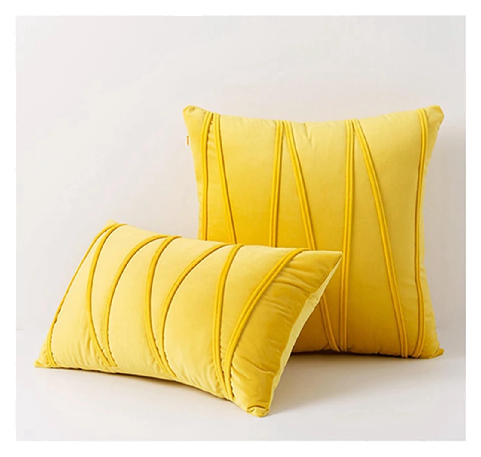 BTGYTTKL Throw Pillowcase 2PCS Decorative Plush Velvet Throw Pillow Covers