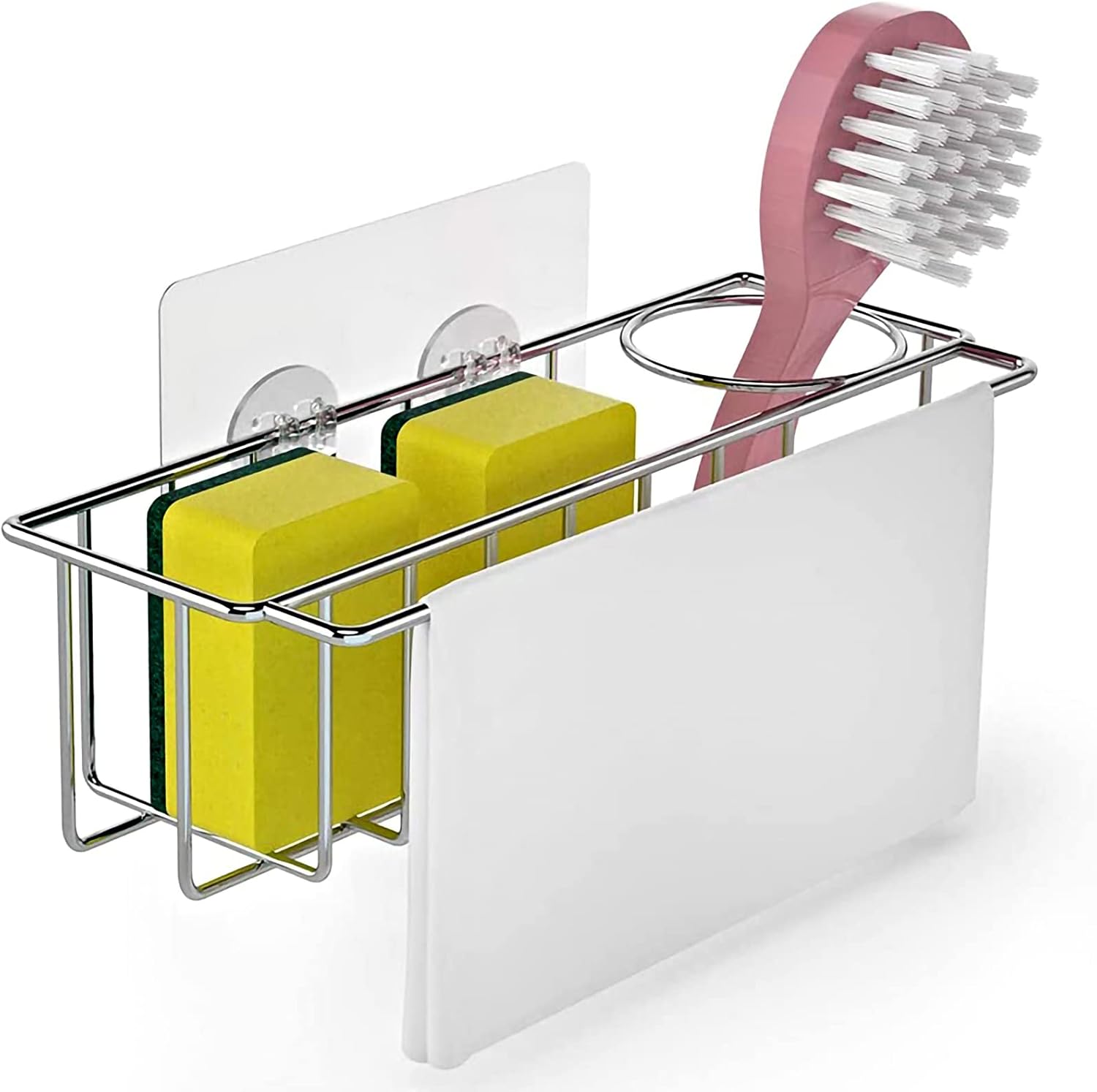 Jossens Kitchen Sink Suction Holder,Stainless Steel