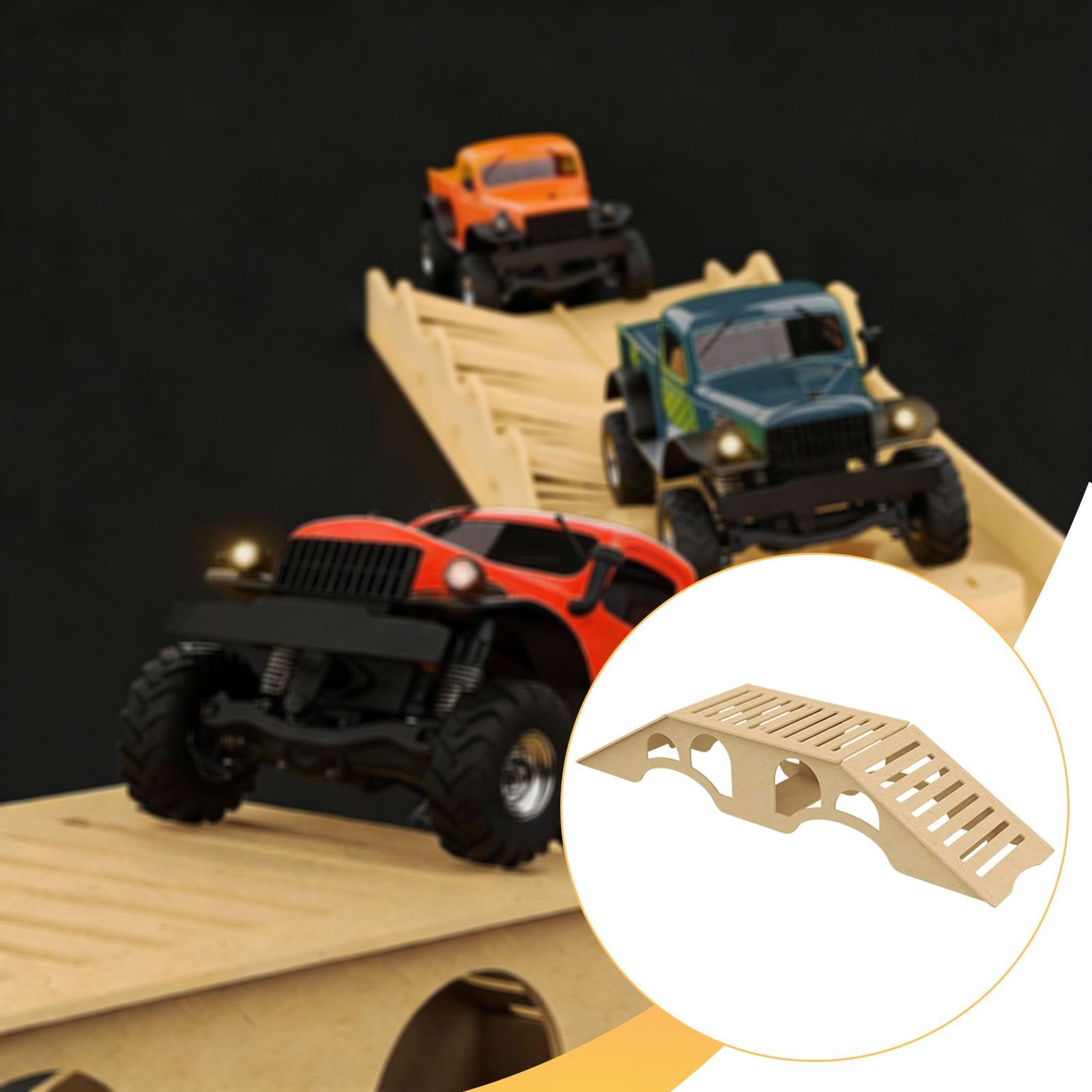 Ostacoli in Legno per Modellismo RC, Ostacoli Realistici per Simulazione, Strumento Fai da Te, Idea Regalo, Accessori per Modelli 1/18, 1/30, SCX30, S, Pendio Ripido