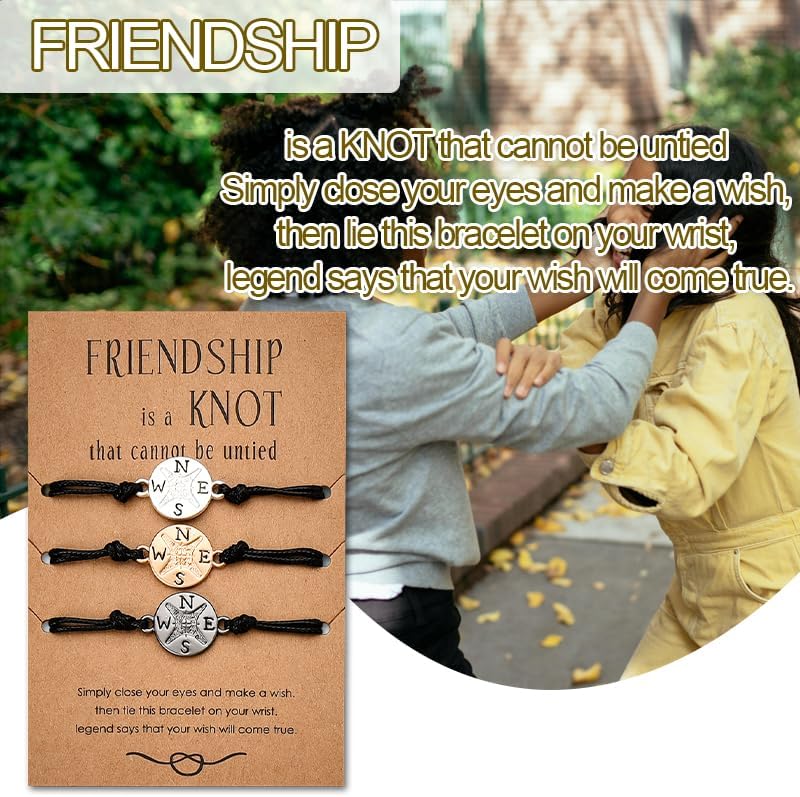 Sisadodo Best Friend Matching Bracelets for Women Men Birthday Christmas Gifts for Friends Besties Best Friendship Gifts Bracelet for Women - Image 7