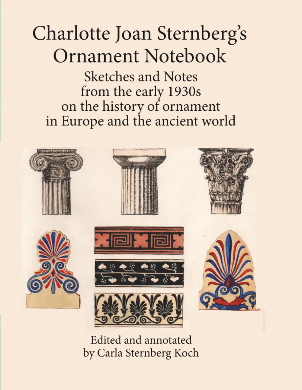 Carnet d'ornements Charlotte Joan Sternberg : croquis d'Europe de 1930