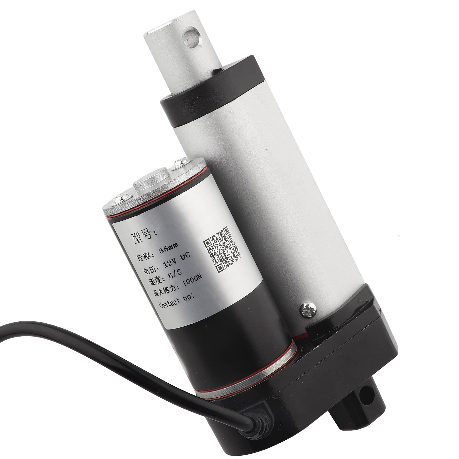 35mm Stroke Heavy Duty 1000N DC 12V Linear Actuator Easy Control Aluminum Alloy Rod Metal Gears