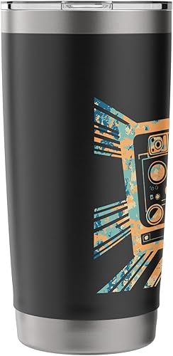 Miniatura 4 de Retro Cassette Tape 70s 80s 90s HipHop Radio Audio Art Stainless Steel Insulated Tumbler