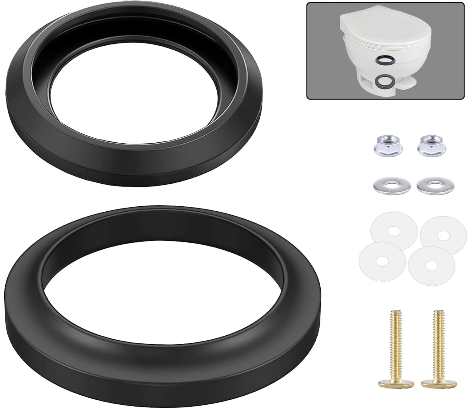 altivox RV Toilet Seal Replacement Kit for Thetford RV Toilet,Perfect fit for Thetford Aqua Magic Style II/Plus/Residence - 34120 Waste Ball Seal &