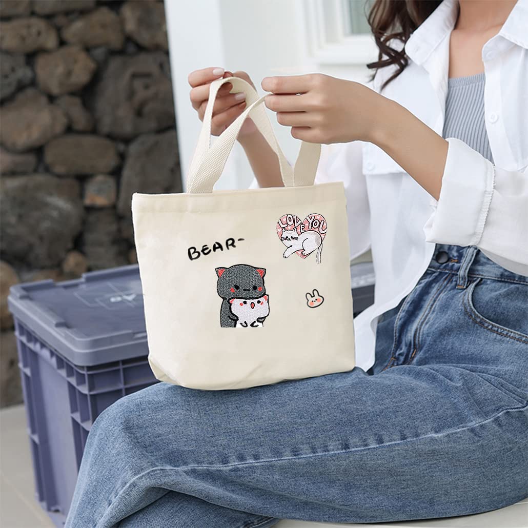 Lot De 9 Patches Décoratifs Chatons Mignons Brodés - Écussons DIY Pour Vêtements Jeans T-Shirts