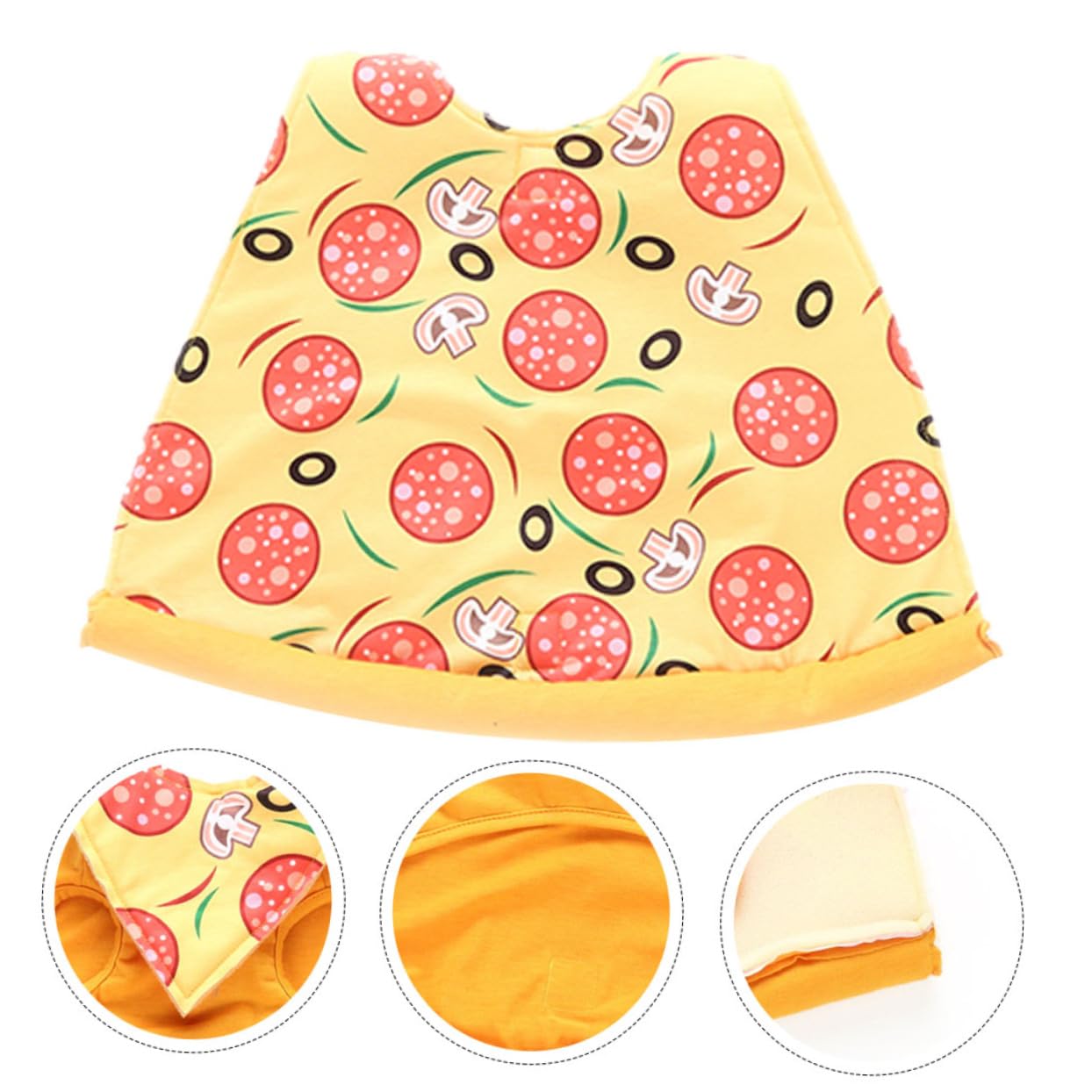 Angoily 3 Pezzi Di Halloween Dog Outfit Pet Halloween Mantello Pizza Design Comodo Abbigliamento Per Animali Domestici Per La Stagione