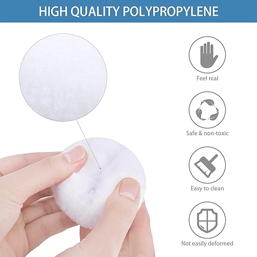 Miniatura 4 de URATOT - Paquete de 25 bolas de nieve falsas para interiores, suaves y realistas con cajas para juegos de invierno