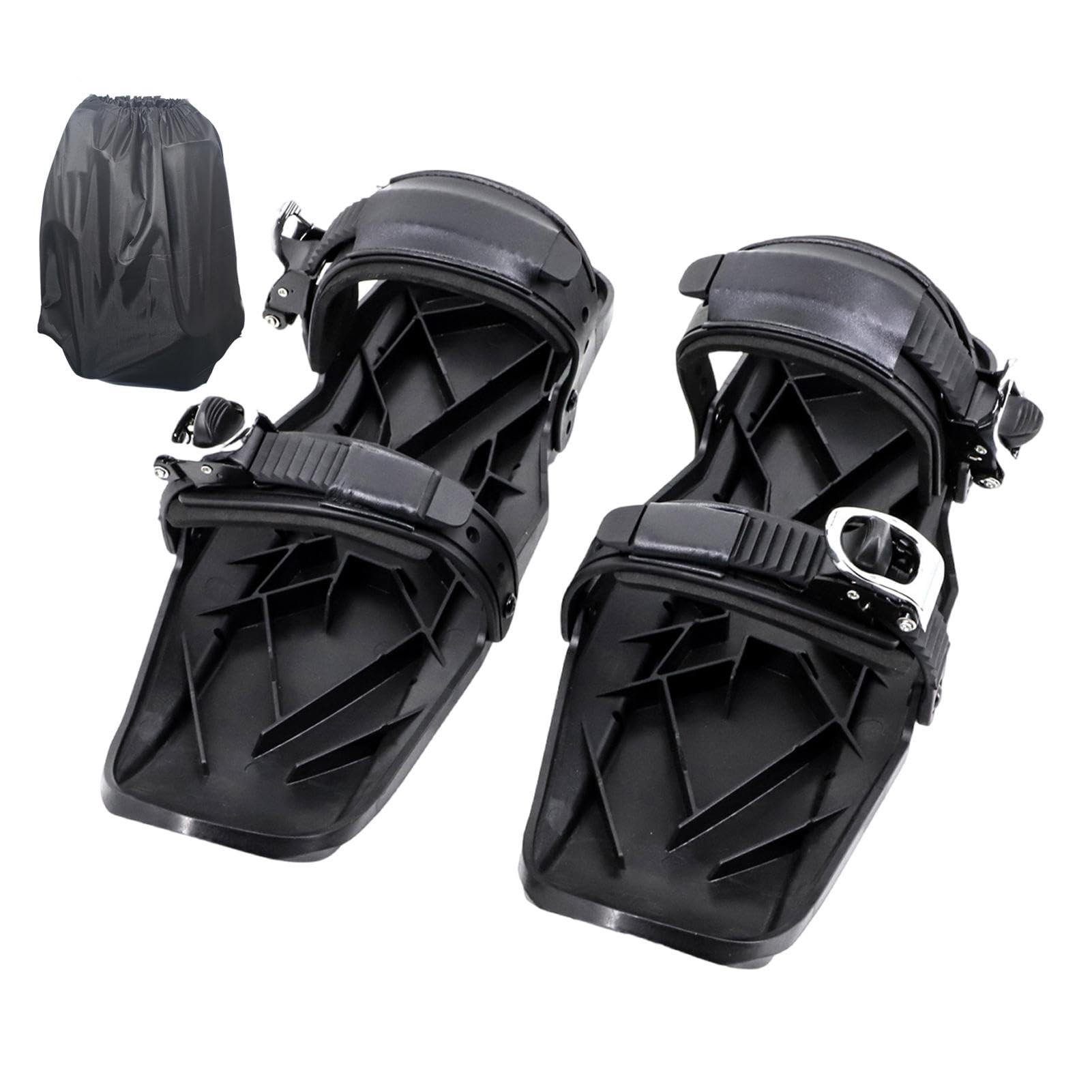Snow Skate Schlittschuhe, leichte Skitools | Tragbarer, strapazierfähiger Slip, verstellbares Ski-Zubehör, multifunktionales Anti-Rutsch-Skateboard für Kinder