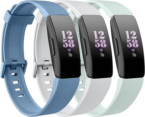 Paquete de 3 correas de repuesto compatibles con Fitbit Inspire HRFitbit InspireFitbit Ace 2Fitbit Inspire 2, accesorio ajustable, pulsera deportiva
