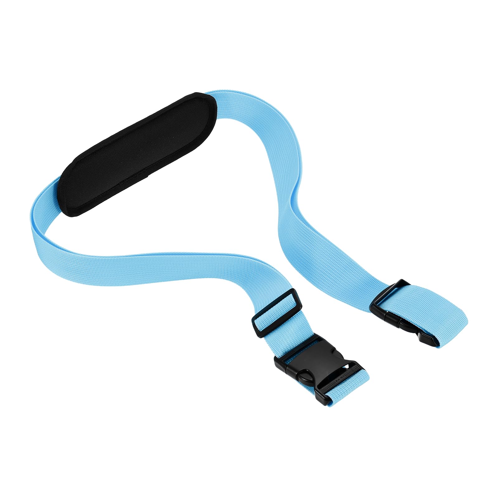 YELARXI Adjustable Beach Chair Carry Straps, Heavy Duty Replacement Universal Shoulder Straps for Folding, 1 Pack & Sky Blue - Fitting for (Camping/Picnics/Backpacking/Outdoor)