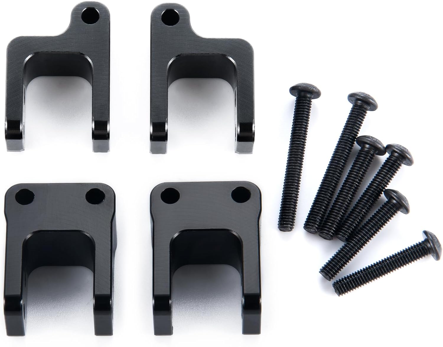 SWX 4Pcs Aluminum Shock Towers Mount RC Front & Rear Shock Mounts Height Lift Kit for 1/10 Scale TRX-4 K10 RC Crawler Car Upgrade Parts